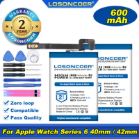 100% Original LOSONCOER 500/600mAh Battery For Apple iWatch 6,Watch Series 6 S6 A2345 40mm / A2327 44mm Battery