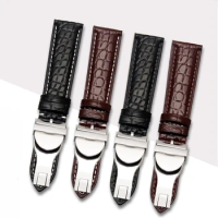 Crocodile Leather Watch Strap For TUDOR Black Bay Men's Genuine Leather Prince Biwan Junyu Ocean Bronze 20mm 21mm