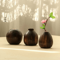 日式小花器禪意客廳擺件居家桌面裝飾品創意花店中式插干花瓶花器