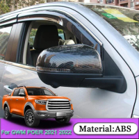 For Great Wall GWM POER 2021 2022 Car Styling Car External Rearview Mirror Cover Sequins Auto Stickers Automobiles Accessories