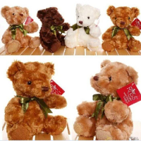 10 pieces lovely teddy bear toy colourful plush high quality teddy bear toy gift doll about 20cm 0514