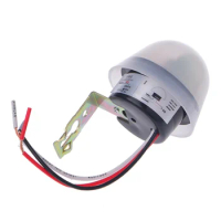 Waterproof Sensitive Auto Switch Photocell Street Light Switch Sensor AS-20 DC 12V AC 110V 220V 10A Light Sensing Switch