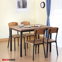RICHOME 茉莉餐桌椅組(一桌四椅)W110 × D70 × H76 cm.