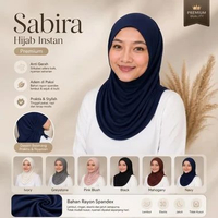 Namira Hijab Instan Premium Jilbab Bergo Rayon Spandex Adem Daily Wear Semua Ukuran Mahogany