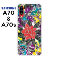 Casing Case Samsung Galaxy A70 A70s Softcase Anticrack Batik Bunga 6