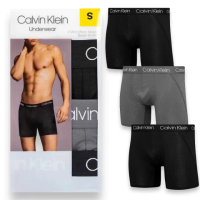 【Calvin Klein】3件組 CK 吸濕排汗運動透氣款 男款 四角內褲 多件組(CK內褲 CK男生內褲)