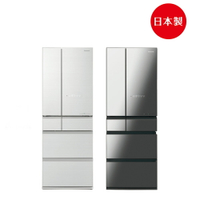 【Panasonic】日本製無邊框玻璃系列520L六門電冰箱(NR-F529HX)(鑽石黑/翡翠白)