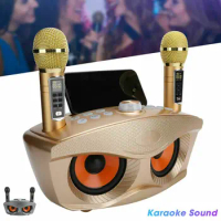 SD306Plus Professional Karaoke Machine Wireless Bluetooth Speaker with Dual Microphone Outdoor Home KTV System Portable soundbox