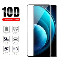 Curved Screen Protector For Vivo X100 Pro 6.78'' Protective Glass For vivo X100 X100 Pro Black Edge Anti Scratch Tempered Glass
