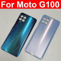 Battery Door Housing Cover For Motorola Moto G100 XT2125, XT2125-4 Battery Rear Case Housing Cover Repair Parts