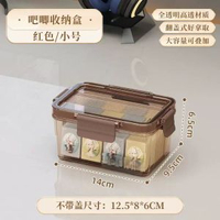 內地直送 - 吧唧收納盒透明亞克力帶蓋密封防潮徽章動漫周邊穀子防塵展示盒子