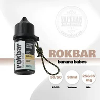 Liquid Saltnic Rokbar Creamy Layer Banana Babes 30ML By Rokbar.Co 35MG