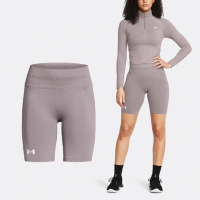 【UNDER ARMOUR】緊身褲 Train Seamless 女款 藕色 針織 吸濕排汗 Leggings 高腰 褲子 UA(1379151015)
