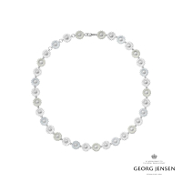 【Georg Jensen 官方旗艦店】Daisy x Stine Goya 項鏈(純銀電鍍銠 白瓷琺瑯)