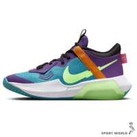Nike 女鞋 大童鞋 籃球鞋 AIR ZOOM CROSSOVER GS 紫藍黃 DC5216-301