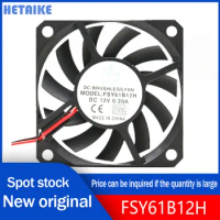 New original FSY61B12H 6010 12V 0.20A 6cm double roller bearing fan cooling fan
