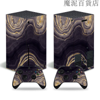 Xbox Series X主機貼紙Xbox Series S貼紙木紋石頭紋支持來圖定製