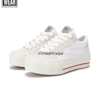 VISION STREET WEAR Off White Shoes Low Top Suede Canvas Shoes Unisex Skate Sneakers Fashion Sports Skateboarding Shoes