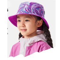 【The North Face】兒童 雙面防曬遮陽帽.漁夫帽.休閒圓盤帽/可雙面佩戴(7WHG-IP2 紋彩紫)