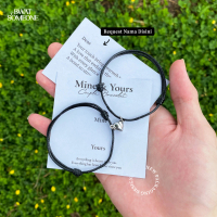 [Free Box] Gelang Couple \Lv Magnet\" Bisa Request Nama Magnet - Bwatsomeone Bracelet"