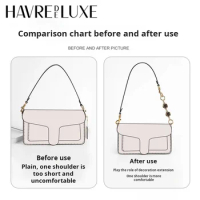 HAVREDELUXE Bag Strap Extension For Coach Tabby26 Armpit Bag dionysus bag wide shoulder accessories Extension Chain Metal Chain