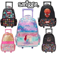 Genuine Disney Australia Smiggle Mermaid Spider-man Tie Rod Backpack Can Carry Large Student Travel Backpack Backpack Travel