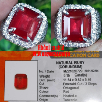 NATURAL RUBY 6.16CT-BLUE SAPPHIRE-EMERALD-TOPAZ-GARNET-SILLIMANITE