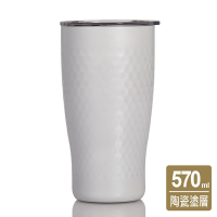 乾唐軒活瓷 金石隨手杯 / 含蓋+不鏽鋼吸管 / 3色 570ml