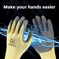 1 Pair 400v Insulating Gloves Anti-electricity Security Protection Gloves Rubber Electrician Work Gloves Protective Tool