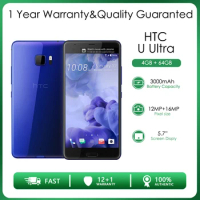 HTC U Ultra Refurbished Unlocked HTC Ocean Note 64GB 4GB RAM 4G LTE Quad-core Rear Camera 20MP 5.0" Free shipping