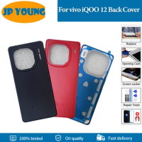 Original Back Cover For vivo iQOO 12 Back Battery Cover Hard Back Lid Door V2307A Rear Cover Housing Case +Adhesive Glue Replace