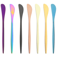 1Pc Matte Stainless Steel Butter Knife Cheese Dessert Jam Knife Cream Cutlery Marmalade Toast Bread Knife Party Butter Spreaders