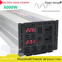 6000W Pure Sine Wave Inverter Solar Inverter Can Be Used Induction Cooker Refrigerator Air Conditioner 12V 24V 48V 60V.