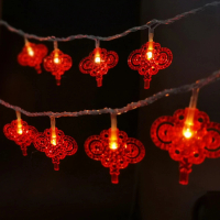 【半島良品】1.5米中國結燈/燈串/新年燈/裝飾燈(掛布 過年 新年 聖誕節 聖誕燈)