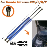 9 Colors Carbon Fiber Front Bonnet Hood Gas Struts Springs for Honda Stream RN6/7/8/9 2006-2014 Lift Support Shock Absorber Bar