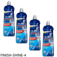 APP下單4%點數★FINISH【FINISH-SHINE-4】光潔潤800ml亮潔劑4入組洗碗機配件