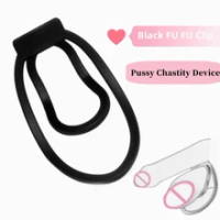 Panty Chastity With The Black Fufu Clip For Sissy Plastic Training Scrotum Clip Chastity Device Light Cock Cage Sextoy For Men18