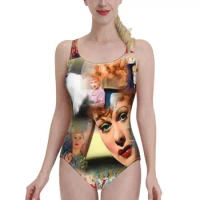 Lucy Lucy Lucy Women Swimsuit One Piece Backless Swimwear Sexy Beach Wear Summer Bathing Suits Lucy Lucille Ball Gorgeous Funny