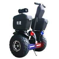 公司現貨 可開票 獨輪車 平衡車 两轮平衡车巡逻车双轮电动车成人代步越野款体感保安物业19寸 免運速發 代步車 巡邏車 支持定製 字體定製