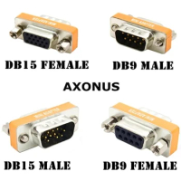 Metal Mini Serial Port 9Pin Display To DB15Pin Male Female Converter HD15/DB9 VGA (D-SUB, RGB)