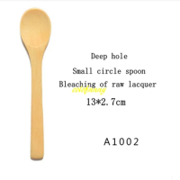 50pcs/lot Free Shipping 13cmx2.7cm Mini Wooden Spoon Kitchen Cooking Teaspoon Wood Coffee Spoon Ice Cream Tableware Tool
