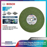 Bosch Stainless Steel and Metal Cutting Disc 355 x 2.8 x 25.4 mm Batu Potong Cut-off Wheel 14 Inch S