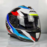 Axxis Helmet Gecko Shield (D7 Gloss Blue) Modular Flip Up
