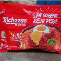 richeese mie goreng keju instan level pedas 3 isi 3pcs
