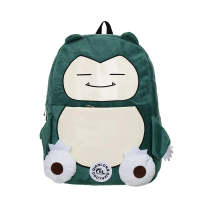 Anime Snorlax Plush Children Large Capacity Student School Bag Outdoor Travel Backpack Birthday Gift