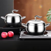 Apple stainless steel pot pots for cooking German technology SSGP316 stainless steel soup pots Stew Double Ear Soup Pot hotpot