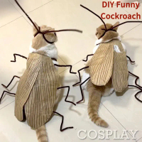 Kostum Lipas Cosplay Kucing, Reka Bentuk Kreatif, Kostum Transformasi Kucing Kartun Comel, dengan Sa