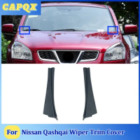 For Nissan Qashqai 2008 09 10 11 12 13 14 15 Front Wiper Trim Cover Windshield Wrap Corner Fender Grille Water Deflector Plate