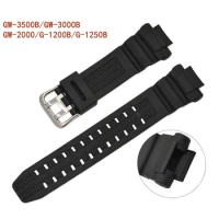 Silicone Watchband for Casio G-Shock GW-3500b GW-3000b gshock GW-2000 G-1200B G-1250B Diving Sport Watch Bracelet Accessories