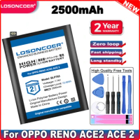 LOSONCOER 2500mAh BLP783 Battery For OPPO RENO ACE2 ACE 2 BLP783 Mobile Phone Battery